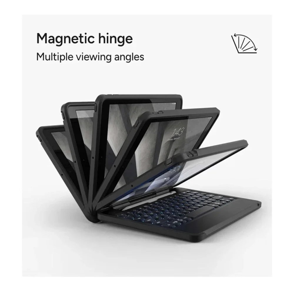 New ZAGG Rugged Book, Magnetic-hinged Keyboard-10.5